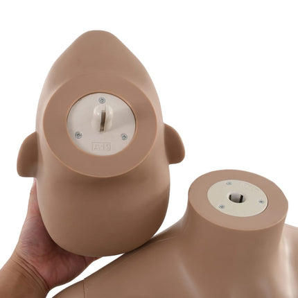 Sexy Female Mannequin with Glass Base Beige 70.9