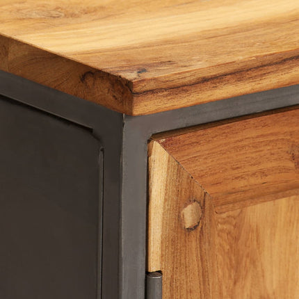 Sideboard Recycled Teak and Steel 25.6"x11.8"x27.6