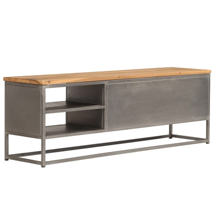 TV Stand Recycled Teak and Steel 47.2"x11.8"x15.7