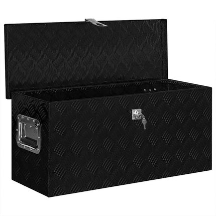Aluminum Box 27.6"x9.4"x16.5" Trapezoid Silver