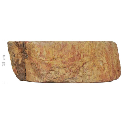 Sink 17.7"x13.8"x5.9" Fossil Stone Cream