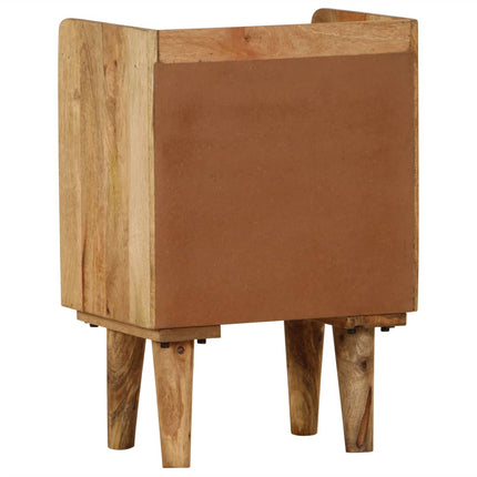 Bedside Cabinet Solid Mango Wood 15.7"x11.8"x23.4
