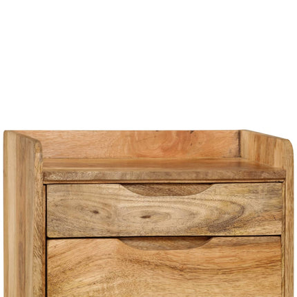 Bedside Cabinet Solid Mango Wood 15.7"x11.8"x23.4