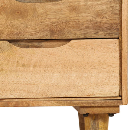 Bedside Cabinet Solid Mango Wood 15.7"x11.8"x23.4
