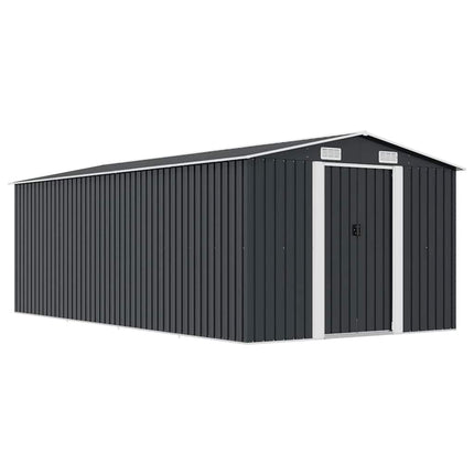 Garden Shed 101.2"x192.5"x71.3" Metal Anthracite