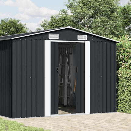 Garden Shed 101.2"x192.5"x71.3" Metal Anthracite