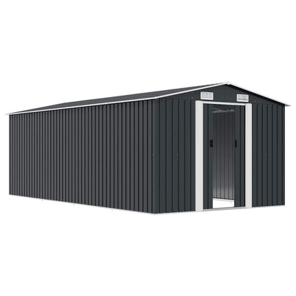 Garden Shed 101.2"x192.5"x71.3" Metal Anthracite
