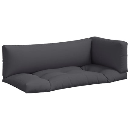 Pallet Cushions 3 pcs Gray Fabric