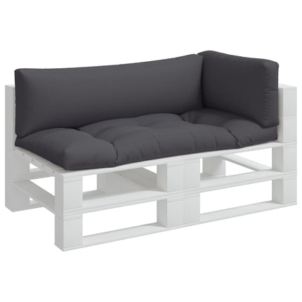 Pallet Cushions 3 pcs Gray Fabric