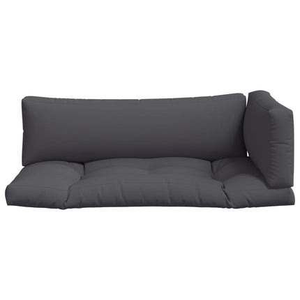 Pallet Cushions 3 pcs Gray Fabric