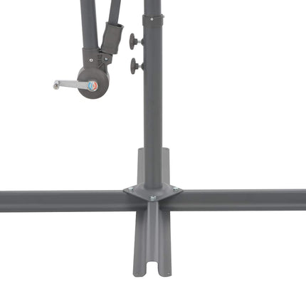 Cantilever Garden Parasol with Aluminum Pole 118.1" Taupe