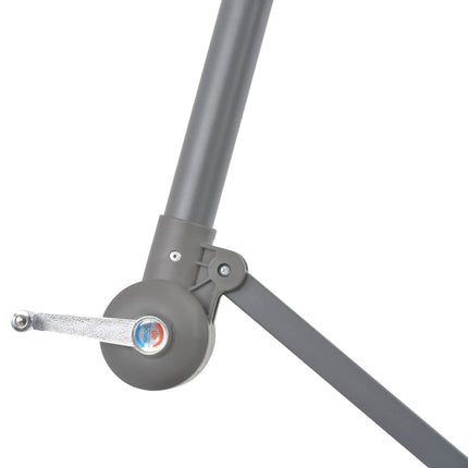 Cantilever Garden Parasol with Aluminum Pole 118.1" Taupe
