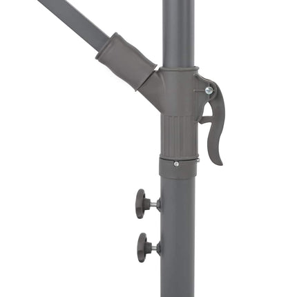 Cantilever Garden Parasol with Aluminum Pole 118.1" Taupe