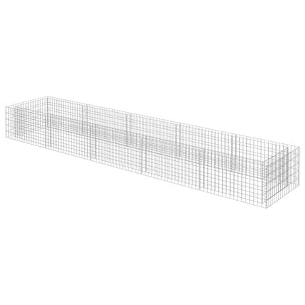 Gabion Raised Bed Galvanized Steel 177.2"x35.4"x19.7