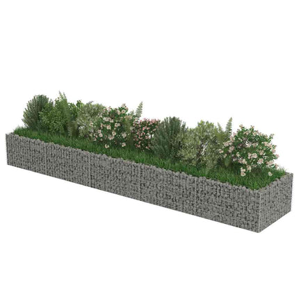 Gabion Raised Bed Galvanized Steel 177.2"x35.4"x19.7