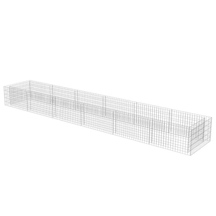 Gabion Raised Bed Galvanized Steel 212.6"x35.4"x19.7