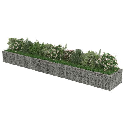 Gabion Raised Bed Galvanized Steel 212.6"x35.4"x19.7
