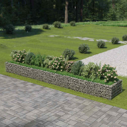 Gabion Raised Bed Galvanized Steel 212.6"x35.4"x19.7