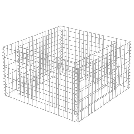 Gabion Raised Bed Galvanized Steel 35.4"x35.4"x19.7