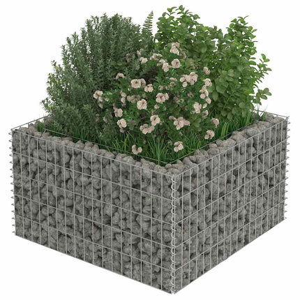 Gabion Raised Bed Galvanized Steel 35.4"x35.4"x19.7
