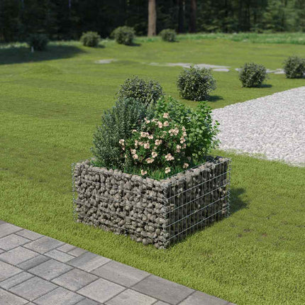 Gabion Raised Bed Galvanized Steel 35.4"x35.4"x19.7