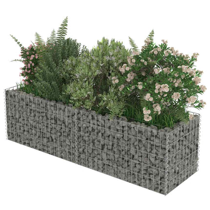 Gabion Raised Bed Galvanized Steel 70.9"x19.7"x19.7