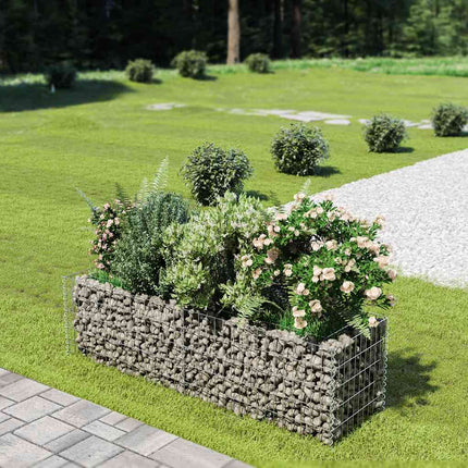 Gabion Raised Bed Galvanized Steel 70.9"x19.7"x19.7