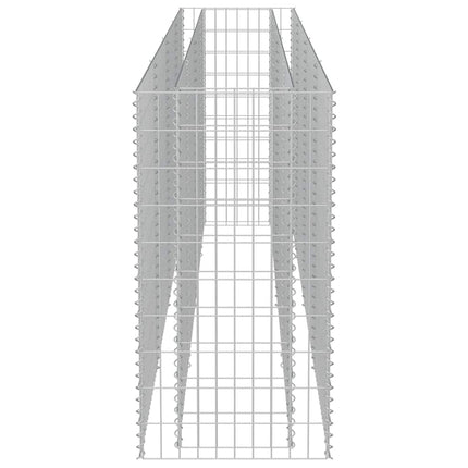 Gabion Raised Bed Galvanized Steel 141.7"x19.7"x39.4