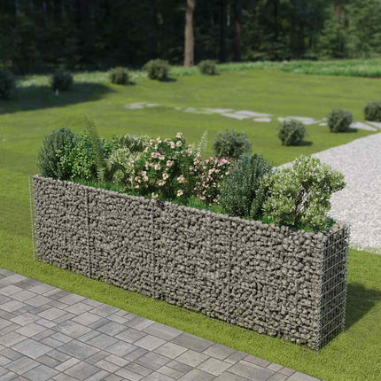 Gabion Raised Bed Galvanized Steel 141.7"x19.7"x39.4