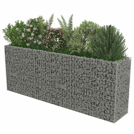 Gabion Raised Bed Galvanized Steel 106.3"x19.7"x39.4