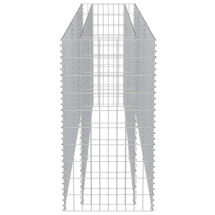 Gabion Raised Bed Galvanized Steel 106.3"x19.7"x39.4