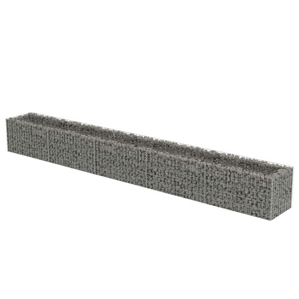 Gabion Raised Bed Galvanized Steel 177.2"x19.7"x19.7