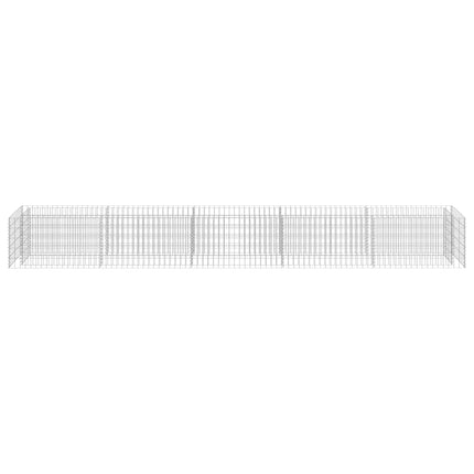 Gabion Raised Bed Galvanized Steel 177.2"x19.7"x19.7