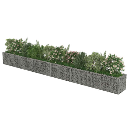 Gabion Raised Bed Galvanized Steel 212.6"x19.7"x19.7