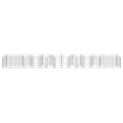 Gabion Raised Bed Galvanized Steel 212.6"x19.7"x19.7