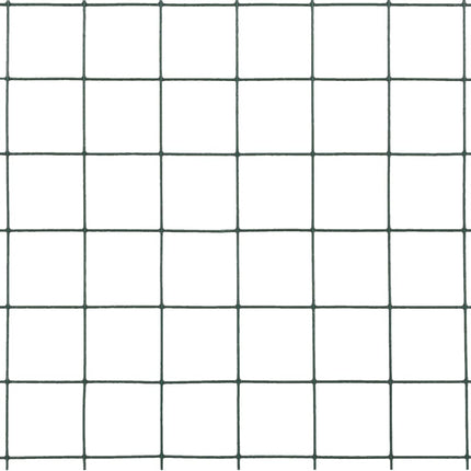 Chicken Wire Fence Steel with PVC Coating 32.8'x4.9'Green