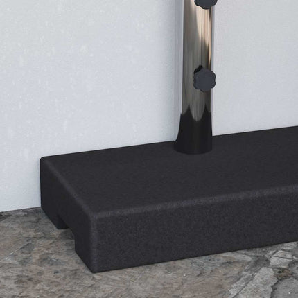 Parasol Base Granite 55.1 lb Rectangular Black