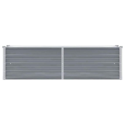 Garden Raised Bed Galvanized Steel 63"x15.7"x17.7" Gray