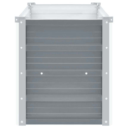 Garden Raised Bed Galvanized Steel 63"x15.7"x17.7" Gray