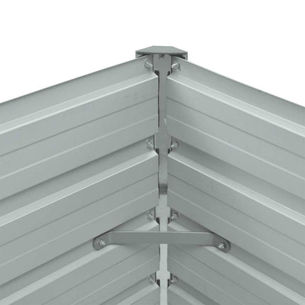 Garden Raised Bed Galvanized Steel 39.4"x15.7"x17.7" Green