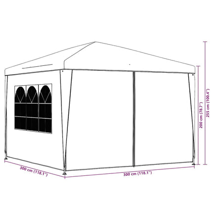 Party Tent 9'10"x9'10" White