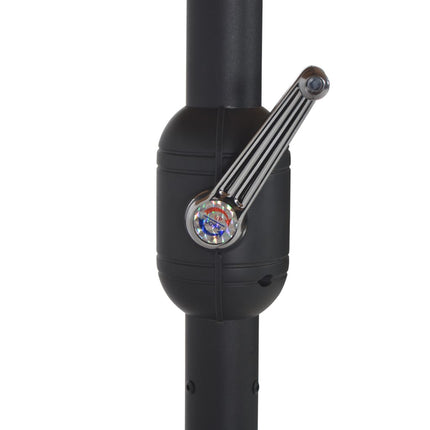 Garden Parasol with Aluminum Pole 181.1"x106.3" Terracotta