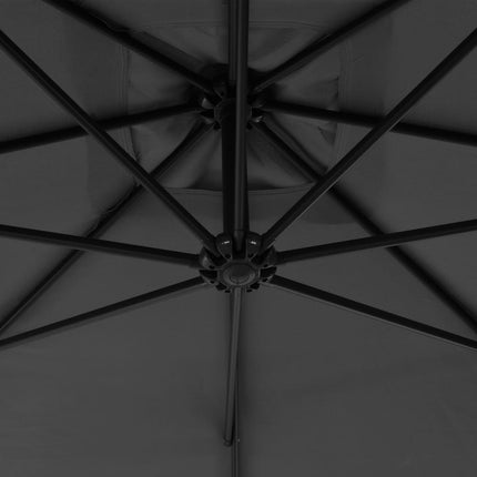 Cantilever Garden Parasol with Steel Pole 118.1" Anthracite