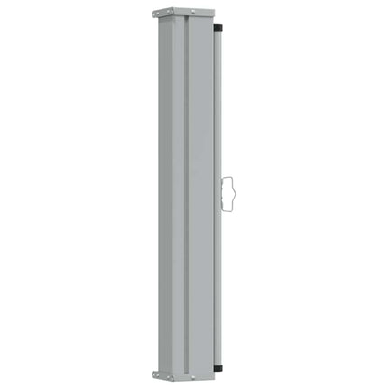 Patio Retractable Side Awning 39.4"x118.1" Black