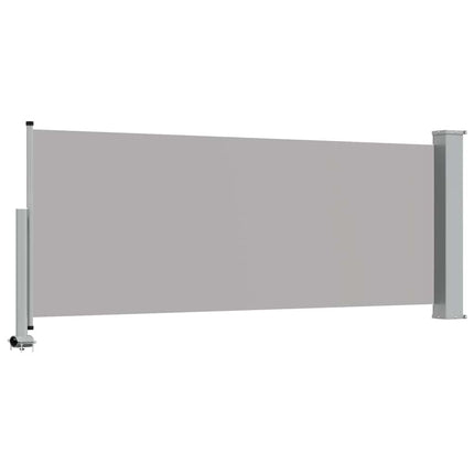 Patio Retractable Side Awning 39.4"x118.1" Gray