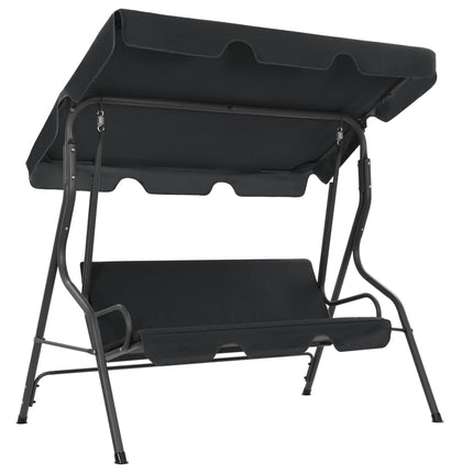 Garden Swing Bench Anthracite 66.9"x43.3"x60.2