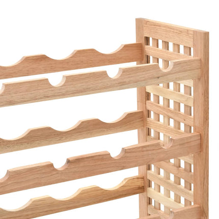 Wine Rack for 25 Bottles Solid Walnut Wood 24.8"x9.8"x28.7