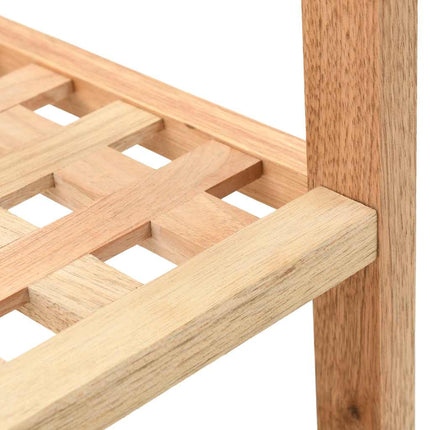 Shoe Rack Solid Walnut Wood 27.2"x10.2"x31.9