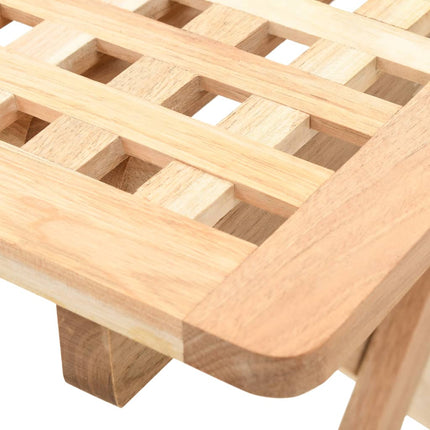 Foldable Side Table Solid Walnut Wood 19.7"x19.7"x19.3