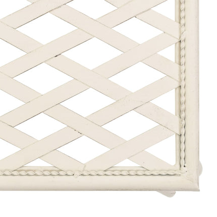Patio Chaise Lounge 50.4" Metal Antique White